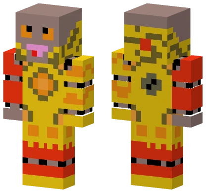 Golden Pretzel Bot Minecraft skin