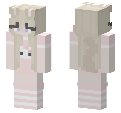 Golden Pup Girl Minecraft skin