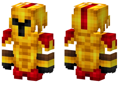 Golden Red Gladiator Armor Minecraft skin