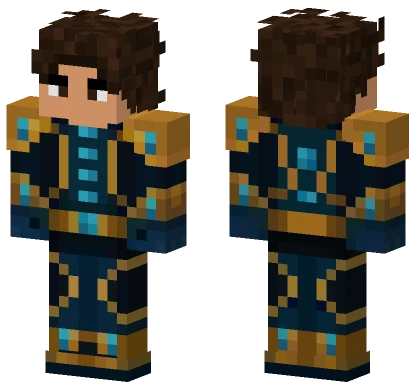 Golden Tech Soldier Minecraft skin