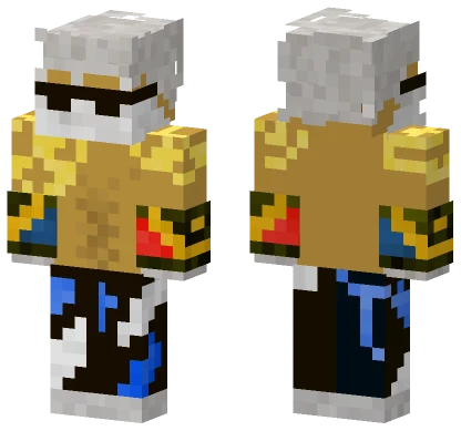 Golden Warrior Armor Minecraft skin