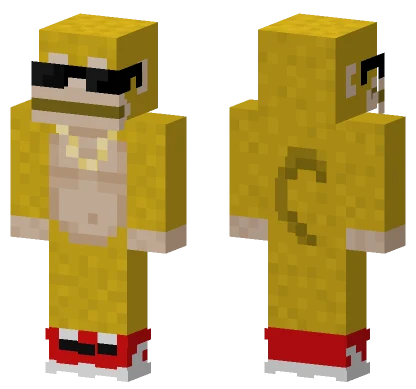 Gorilla Giallo Minecraft skin