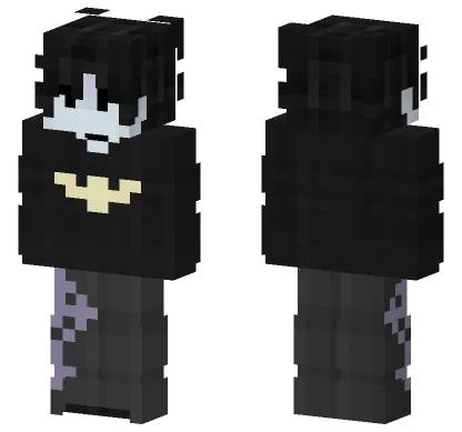 Goth Bat Boy Minecraft skin