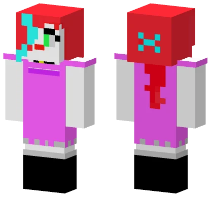 Goth Circus Baby Minecraft skin