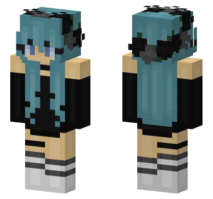 Goth Girl Minecraft skin