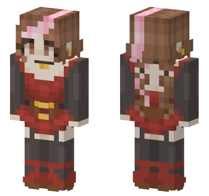 Gothic Brown Girl Base Minecraft skin