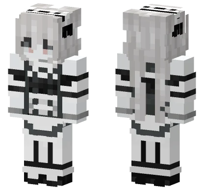 Gothic Slave Maid Kira Minecraft skin