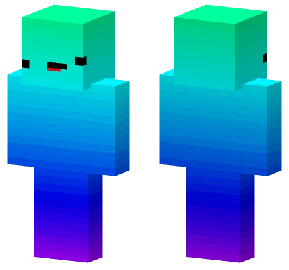 Blue Fade Blob Minecraft skin
