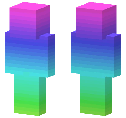Gradient Block Figure Minecraft skin