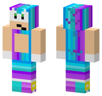 Gradient Sonic Minecraft skin