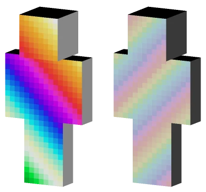 Gradient Yas Minecraft skin