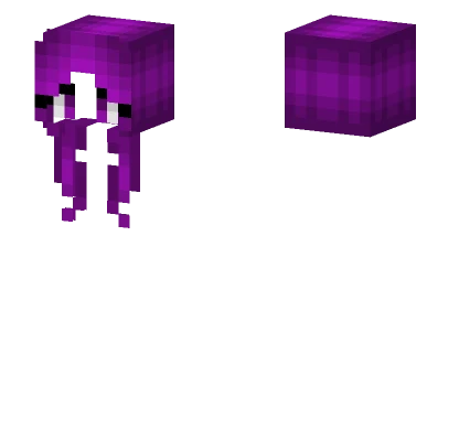 Grape Purple Curly Hair Minecraft skin