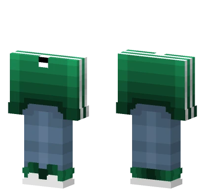 Grass Green Sweater Jeans Minecraft skin