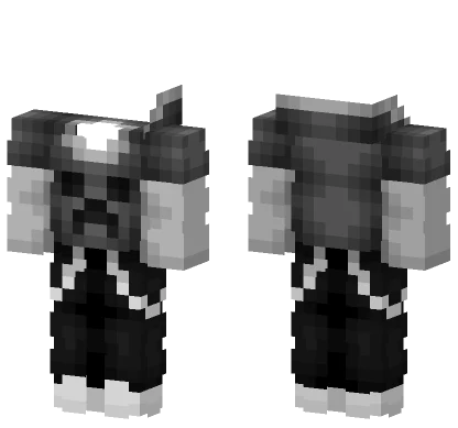 Gray Creeper Hood Outfit Minecraft skin