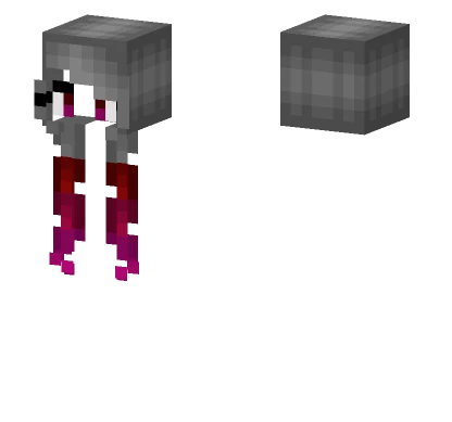 Gray Fade Curly Hair Base Minecraft skin