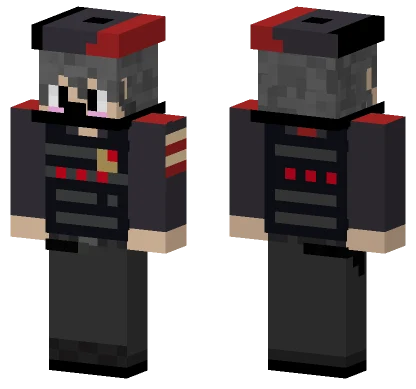Gray Hooded Figure Minecraft skin