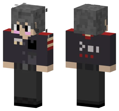 Gray Hoodie Guy Minecraft skin