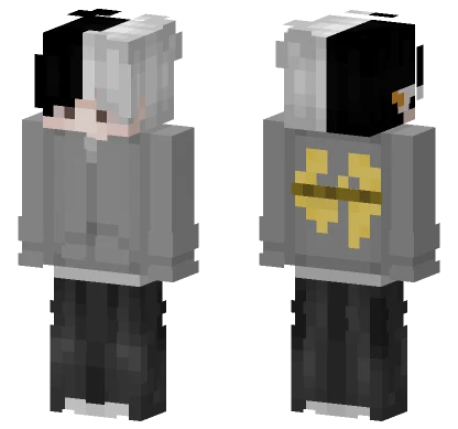 Gray Old Classic Wu Tang Minecraft skin