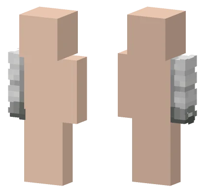 Gray Robot Arm Minecraft skin