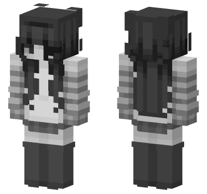 Gray Scale Knight Minecraft skin