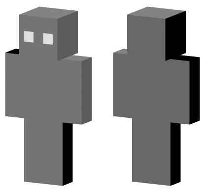 Gray Scale Robot Minecraft skin