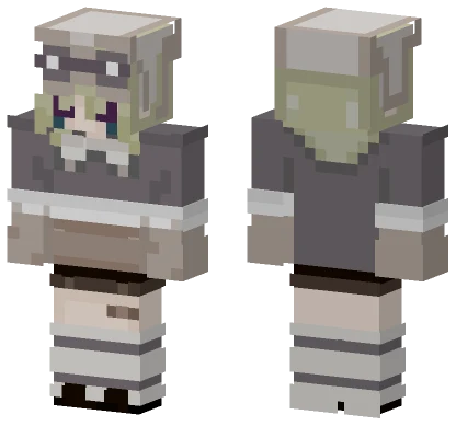 Gray School Uniform Minecraft skin