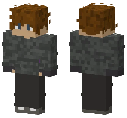 Gray Skin With Gloves Minecraft skin