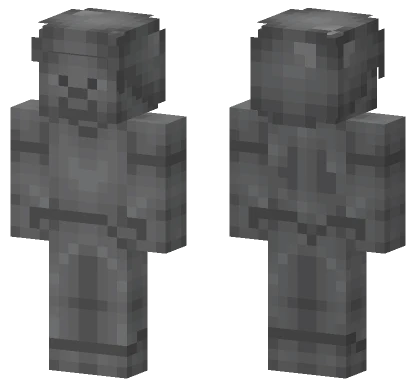 Gray Steve Minecraft skin