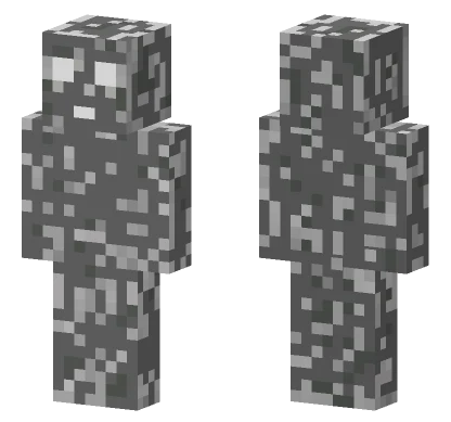 Gray Stone Golem Minecraft skin
