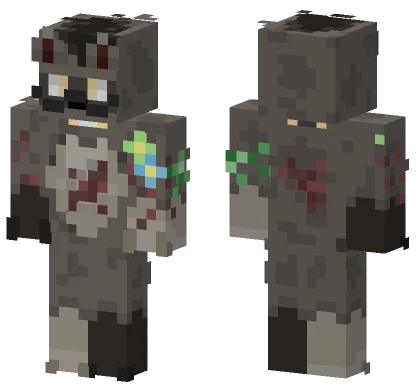 Gray Stone Golem Minecraft skin