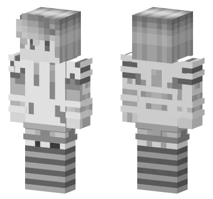 Gray Striped Shirt Minecraft skin