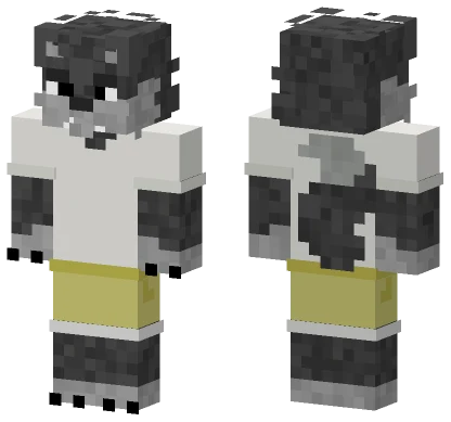 Gray Wolf Creature Minecraft skin