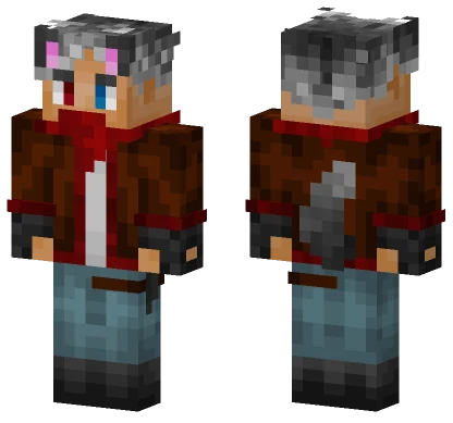 Gray Wolf Hunter Minecraft skin