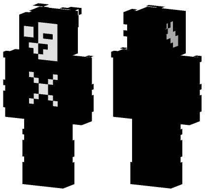 Grayscale Knight Minecraft skin