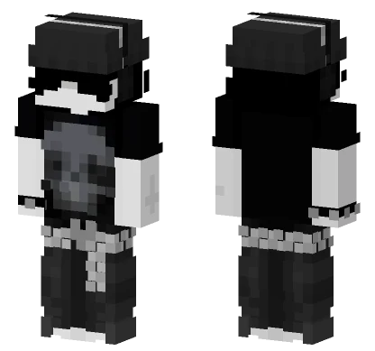 Bibo Skull Hoodie Minecraft skin