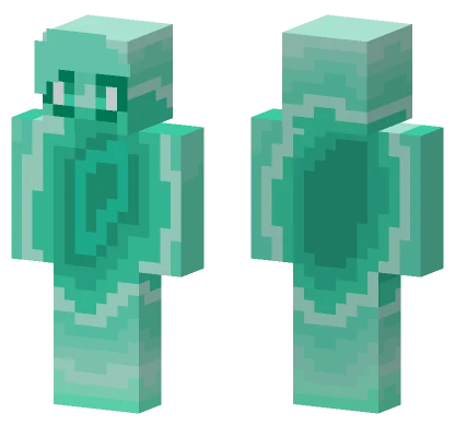 Green Agate Golem Minecraft skin