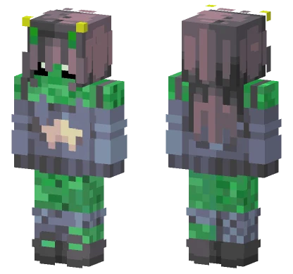 Green Alien Creature Minecraft skin