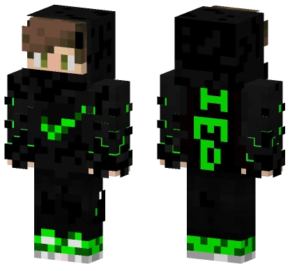 Green AMD Nike Ninja Minecraft skin