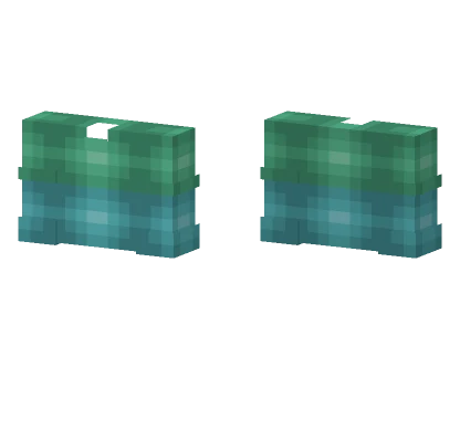 Green And Cyan Half Sweater Minecraft skin