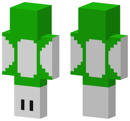 Green And White Robot Minecraft skin
