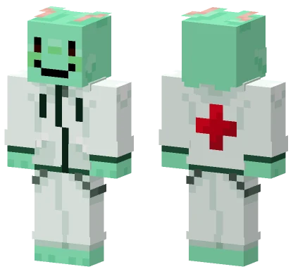 Green Animal Hospital Intern Minecraft skin