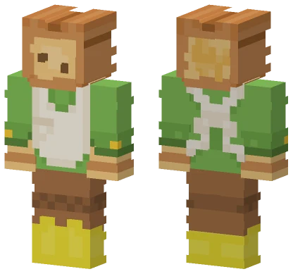 Green Apron Girl Minecraft skin