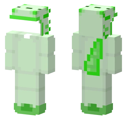 Green Axolotl Onesie Minecraft skin