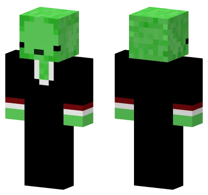 Green Axolotl Outfit Minecraft skin