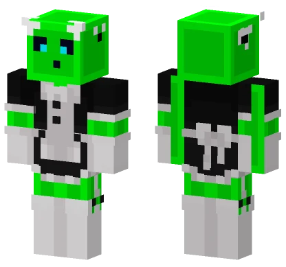 Green Bear Boy Minecraft skin
