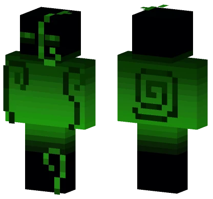 Green Black Hood Minecraft skin