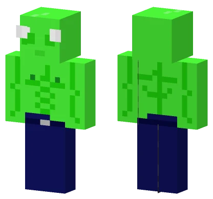 Green Blob Creature Minecraft skin