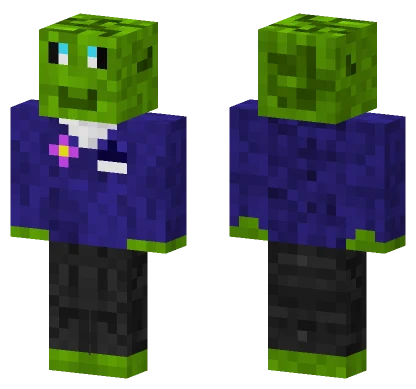 Green Blob Monster Minecraft skin