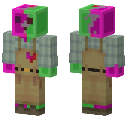 Green Blob Valley Minecraft skin