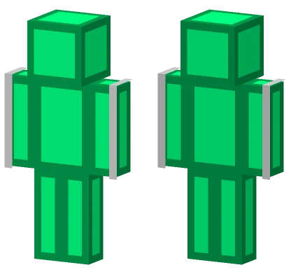 Green Block Creature Minecraft skin